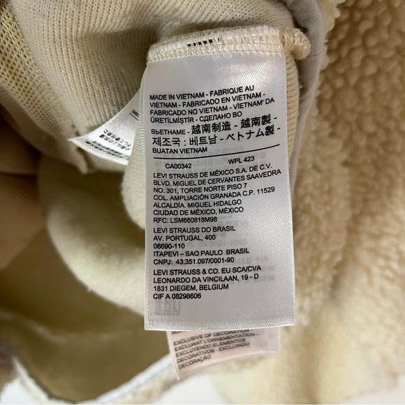 Levi’s Sherpa Pullover Half-Zip Size Large - Picture 5 of 5